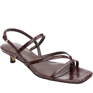 Sanctuary Energy Womens Size 6.5M Brown Strappy Kitten Heel Dress Sandals